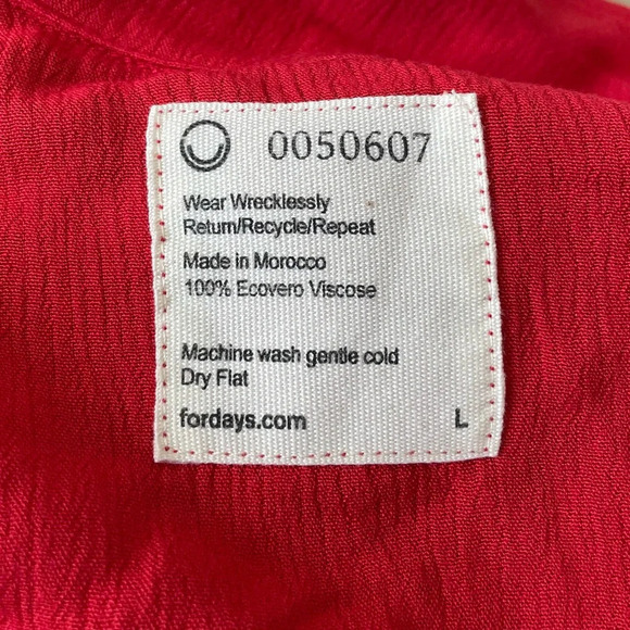 New! For Days Red Short Sleeve Utility Romper - 29623 - Picture 13 of 14